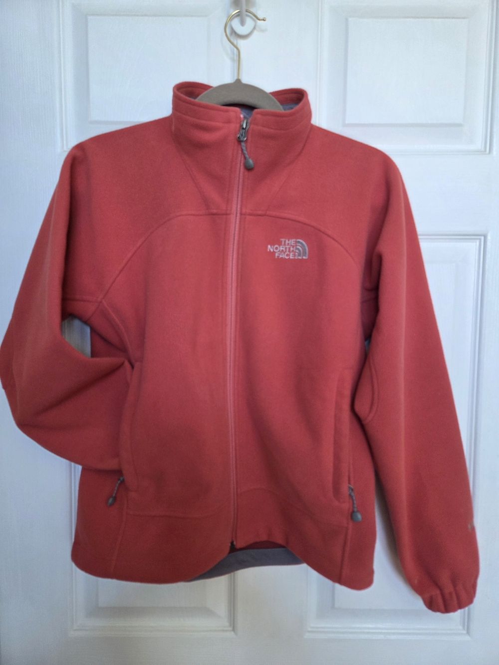 The North Face Women's Red Full-Zip Fleece Jacket